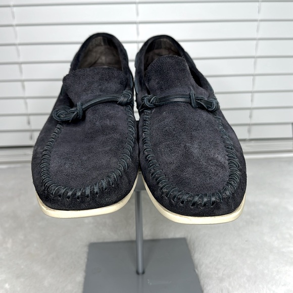 John Varvatos USA Men\'s Suede Loafers in Black, size 12M US. main image 10